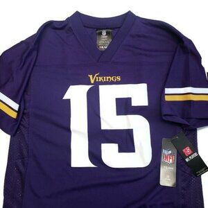 NFL Minnesota Vikings Youth Boys Jersey 2 Sided #15 Greg Jennings Purple L